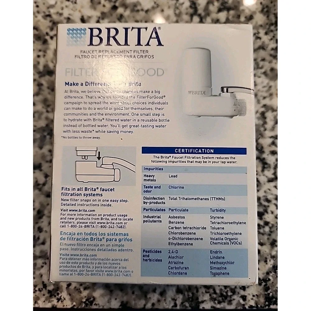 NEW BRITA 36309 FAUCET MOUNT WATER FILTER REPLACEMENT CARTRIDGE‎